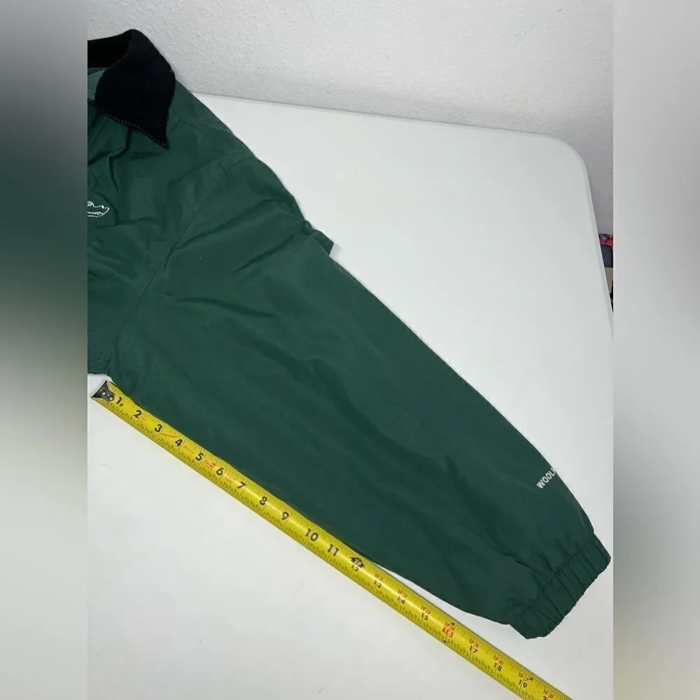 Woolrich Gator Tours Zip Up Hooded Windbreaker Jacket Men's 2XL Green